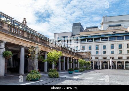 Covent Garden Market, normally busy, almost deserted on a weekend during the coronavirus pandemic lockdown, London, UK Stock Photo