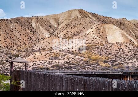 Scenic desert landscape in Tabernas Andalusia in Spain Stock Photo