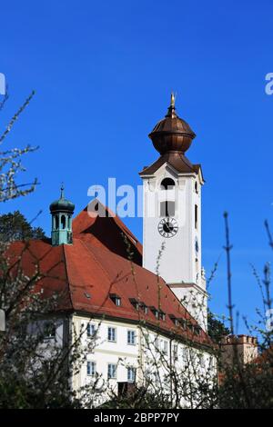 Abtei St. Walburg Eichstättis a city in Bavaria, Germany, with many historical attractions Stock Photo