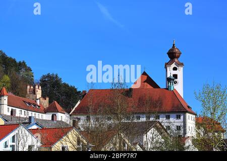 Abtei St. Walburg Eichstättis a city in Bavaria, Germany, with many historical attractions Stock Photo