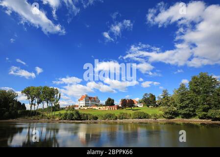 Schloss Harthausen in Günzburg is a city in Bavaria, Germany, with many historical attractions Stock Photo