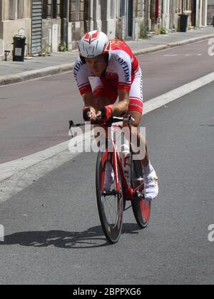 Rémy Pauriol during the Tour de France 2011, Stage 6 cycling race ...