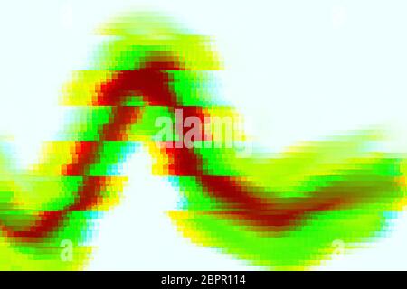 Colored noise with crazy directions of light. Modern, trendy digital abstract concept background, movement Stock Photo