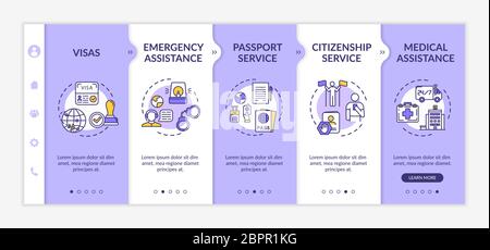 Legal support onboarding vector template Stock Vector