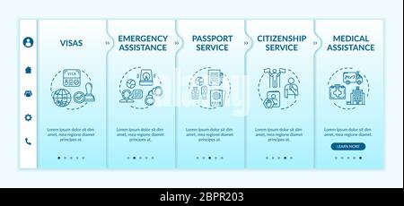 Legal assistance onboarding vector template Stock Vector
