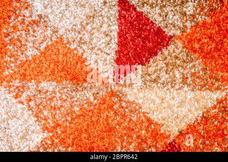 Burlap background texture. Abstract regular striped seamless pattern. Geometrical shape with hand craft decorative tribal elements in vintage vibrant Stock Photo