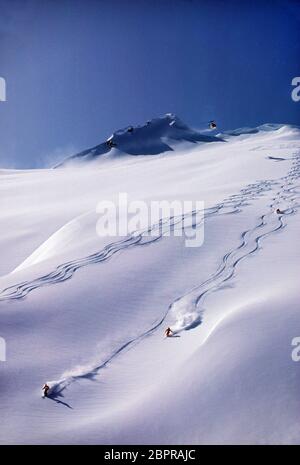 Mike Wiegele Helicopter Skiing, BC, Canada Stock Photo