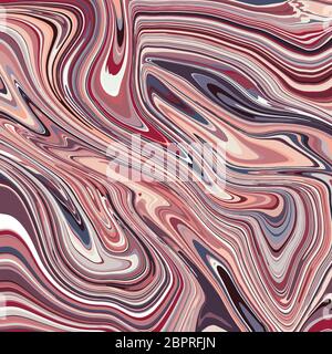 Abstract colorful background is made in the technique of fluid art. Trendy terracotta background. Modern art. Vector illustration. Stock Vector