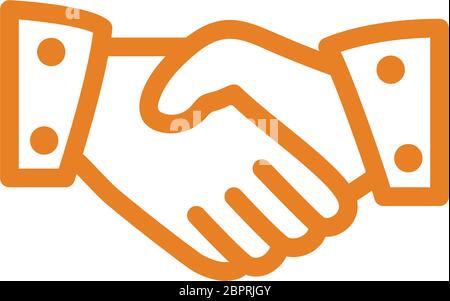 Beautiful, meticulously designed Handshake icon, agreement, deal vector. Well organized and fully editable Vector icon for vector stock and many other Stock Vector