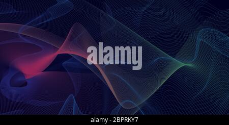 Soothing Energy Background with Pattern Line Design Concept Stock Photo