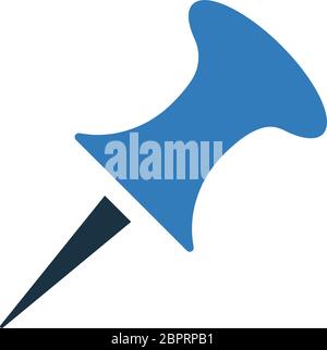 Nice design of the Thumbtack Icon, Pin, Vector Graphics for commercial, print media, web or any type of design projects. Stock Vector