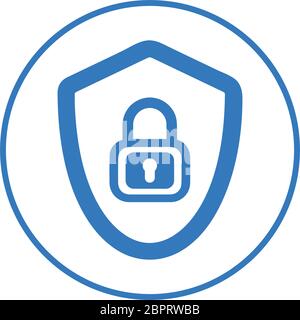 Well organized and fully editable Protected, shield protection, security icon for any use like print media, web, stock images, commercial use or any k Stock Vector