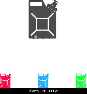 Canister icon flat. Color pictogram on white background. Vector illustration symbol and bonus icons Stock Vector