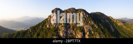 Lion rock mountain, panoramic shot Stock Photo