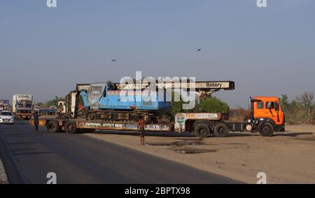 The Golden Quadrilateral in India Stock Photo