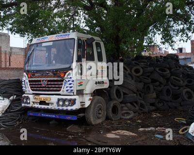 The Golden Quadrilateral in India Stock Photo