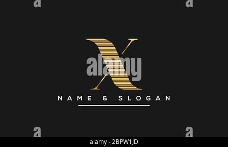Abstract Letter X, XX Alphabet logo Monogram Stock Vector