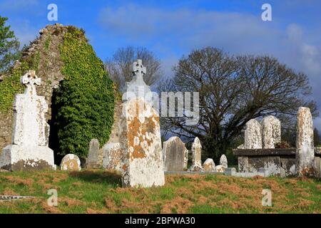 Shanrahan Graveyard, Clogheen Village, County Tipperary,  Ireland Stock Photo