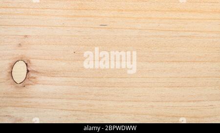 panoramic wooden background - unpainted pre finished pine plank close up Stock Photo