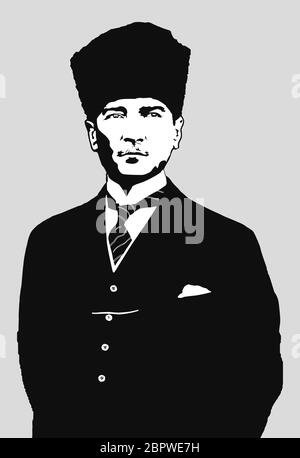 Mustafa Kemal Ataturk Stock Vector Image & Art - Alamy