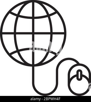 Wireless Mouse Connectivity Technology Icon Vector Stock Vector Image ...