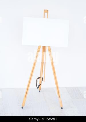 Template of white canvas Stock Photo
