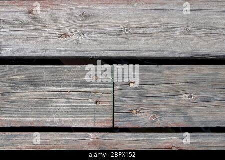 old wood background with horizontal planks Stock Photo