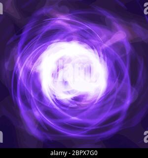 violet light glow flame St Germain illustration effect Stock Photo