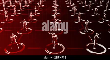 Doing Business in a Virtual Environment Technology Meeting Concept Stock Photo
