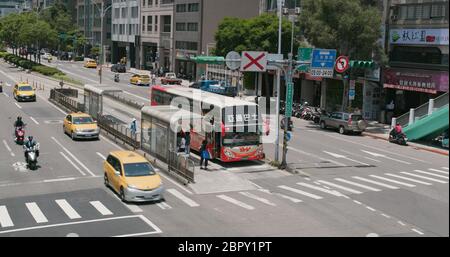 Taipei city, Taiwan, 27 May 2018:- Taipei city street Stock Photo