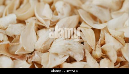 Chinese Dry dried lily bulb Stock Photo