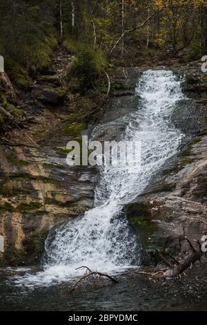 Waterfall on river Shinok in Altai territory, Siberia, Russia Stock ...