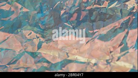 Colorful wrinkled foil Stock Photo