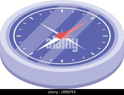 Compass icon, isometric style Stock Vector