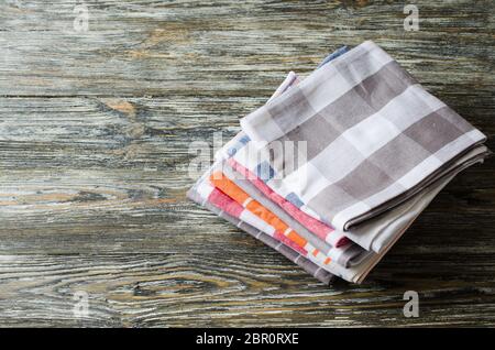 A Pile of Kitchen Rags and Towells Stock Photo - Image of