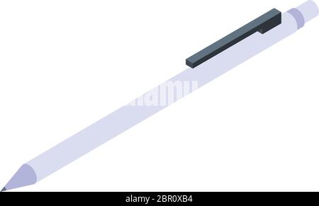 Copywriter pen icon, isometric style Stock Vector