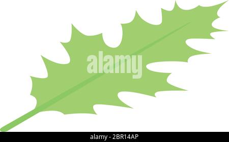 Leaf oak icon, isometric style Stock Vector