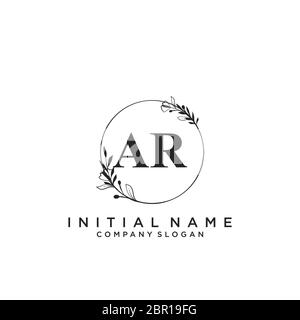 Initial Handwriting Logo Design Circle Beautyful Design Handwritten Logo  Fashion Stock Vector by ©Alcotra 348412752