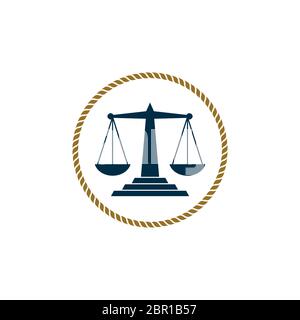 Scale of Justice Logo Template Illustration Design. Vector EPS 10 Stock ...