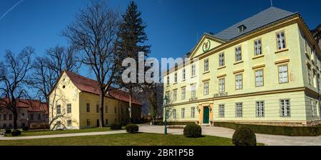 Reichenau Castle near Rax in the Alps Stock Photo