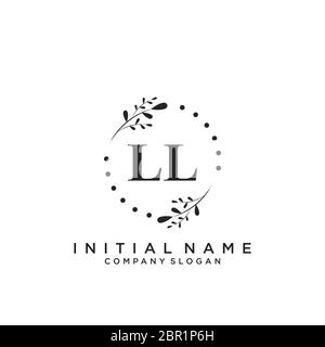 Initial Handwriting Logo Design Circle Beautyful Design Handwritten Logo  Fashion Stock Vector by ©Alcotra 348412752