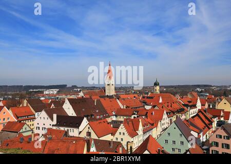 Attractions of the city of Kaufbeuren Stock Photo