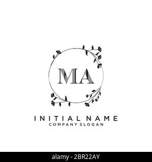 Wedding Monogram MA  Branding & Logo Templates ~ Creative Market