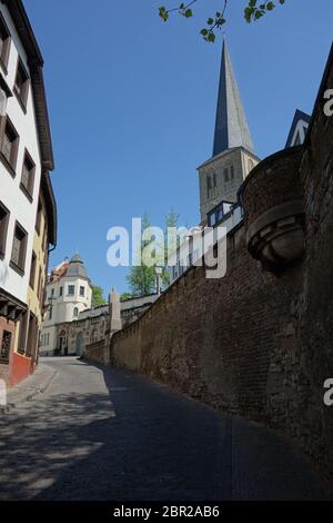 view to the City-Church in Mönchengladbach Stock Photo