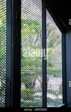 Metallic mesh grid net fence texture background, stock photo Stock Photo