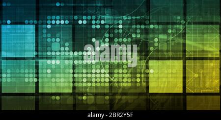 Retail Technology Abstract Future Retail Technology Abstract Background Concept Art Stock Photo ...