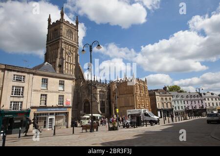 Views of Cirencester town centre in Gloucestershire, UK Stock Photo