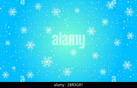 snowflake background blue gradient design vector Stock Vector