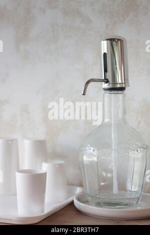 Drinking water for serving in coffee shop, stock photo Stock Photo