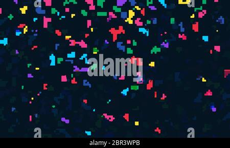 abstract contemporary colorful mosaic pixel background Stock Vector
